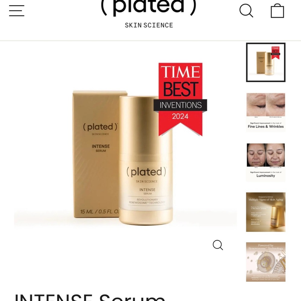 Plated Intense Serum PRICE IS FIRM